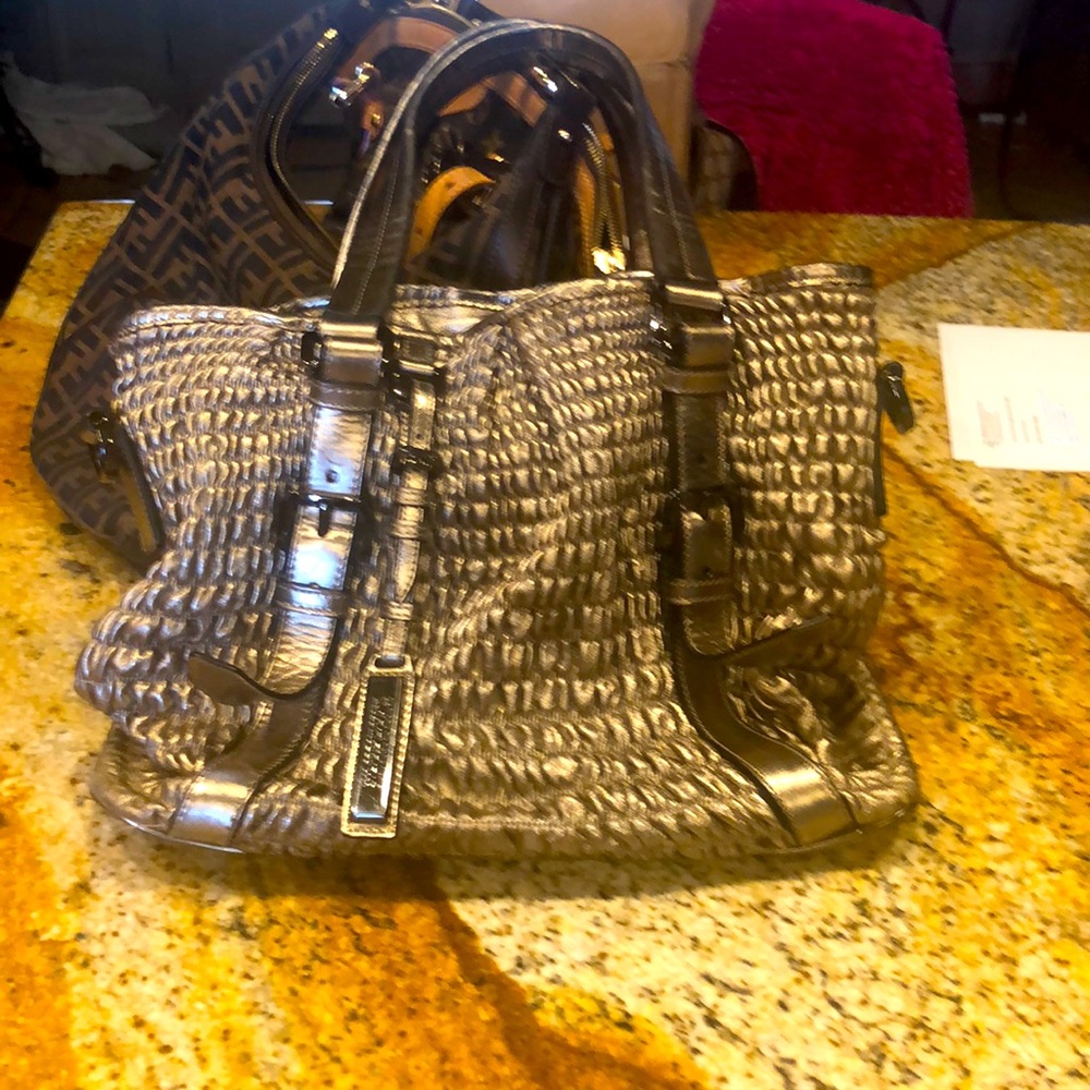 Vintage Burberry Bronze Handbag